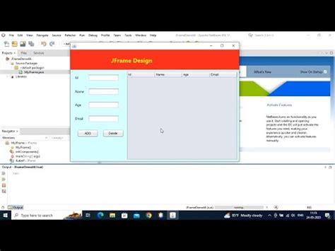 Java J-frames GUI Design に対する画像結果