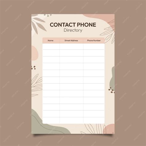 Afbeeldingsresultaten voor Phone Directory Template Design