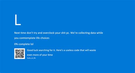 Toradh íomhá ar Windows Blue Screen Error Meme