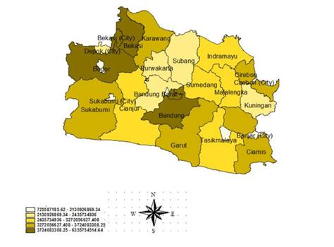 Toradh íomhá ar Java Regency Map