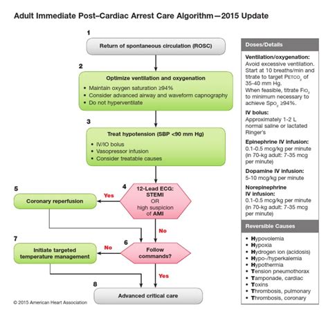 Afbeeldingsresultaten voor Post Cardiac Arrest Algorithm
