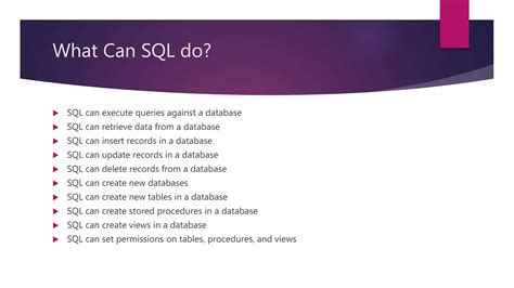 Image result for What Can SQL Do