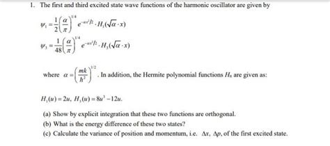Image result for First Excited State of Harmonic Oscillator