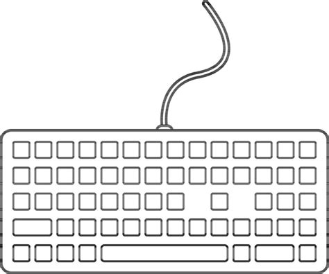 Computer Keyboard Coloring Page