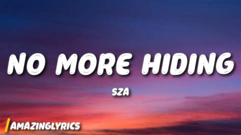 Toradh íomhá ar Sza No More Hiding