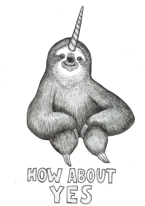 Cartoon Sloth Drawing at PaintingValley.com | Explore collection of ...