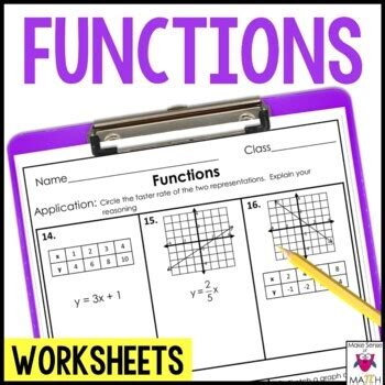 Function Table and Graph Worksheet に対する画像結果