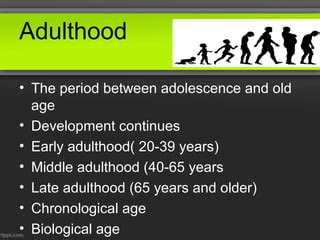 Afbeeldingsresultaten voor Middle Adulthood Biological Development