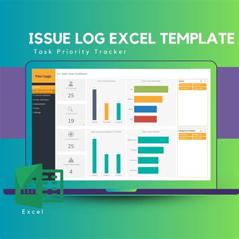 Example of Issue Log. Excel に対する画像結果