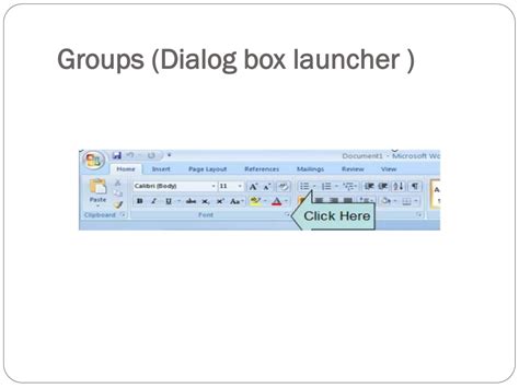 How to Find Dialog Box Launcher に対する画像結果