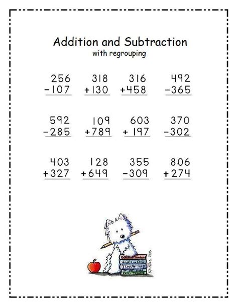 Image result for Subtracting 3-Digit Numbers Worksheet