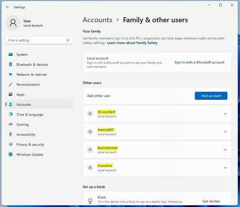 Toradh íomhá ar Permissions EventLog Local User Account Windows 11