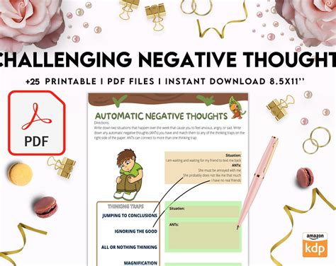 Afbeeldingsresultaten voor Automatic Negative Thoughts Worksheet
