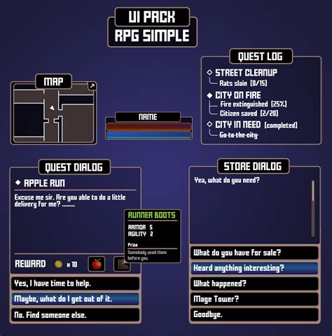 Image result for Simple RPG GUI