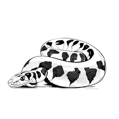 Toradh íomhá ar Ball Python Outline Design