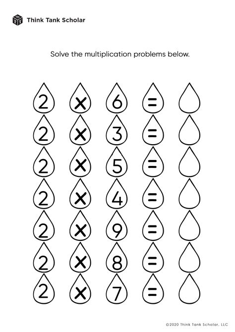Multiplication Worksheets Free PDF に対する画像結果