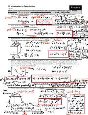Image result for Calculous Optimization Problems Worksheet