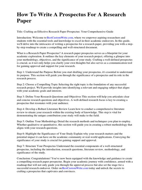 Image result for Prospectus Abstract Example