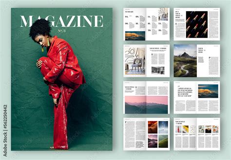 Magazine Layout Stock Template | Adobe Stock