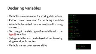 Declaring Variables in Python ComSci に対する画像結果
