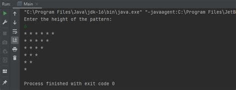 Pyramid Shape in Java に対する画像結果