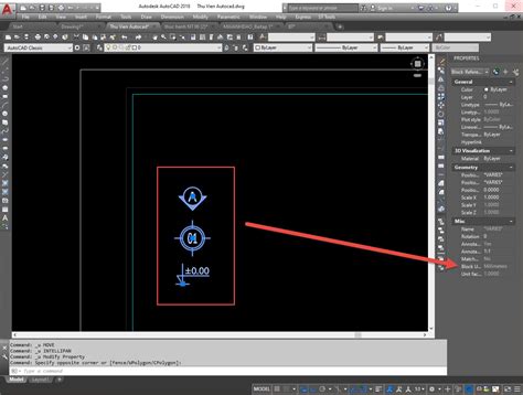 Toradh íomhá ar Dynamic TextBlock AutoCAD