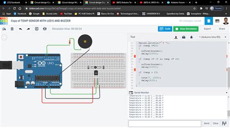 Toradh íomhá ar Temperature Sensor Arduino Code