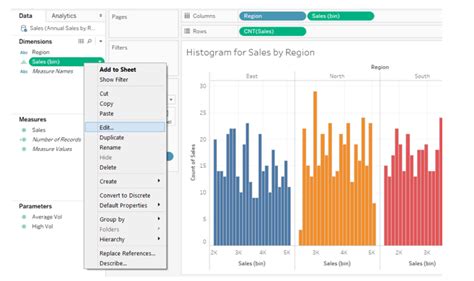 Afbeeldingsresultaten voor Tableau Histogram