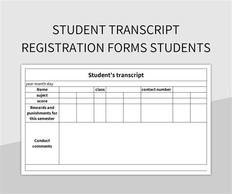 Image result for Student Transcript Template