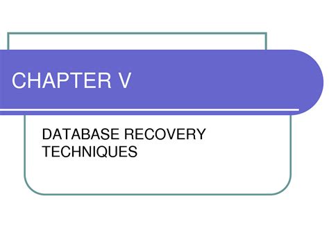 Process of Database Recovery に対する画像結果
