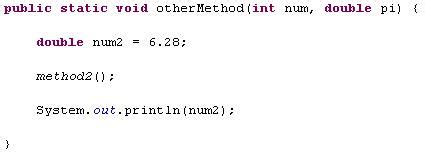 Image result for Method and Variable in Java
