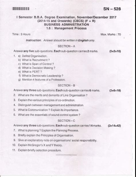 Image result for BBA Hospital Administration Question Paper