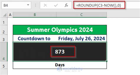 Image result for Excel Date Countdown