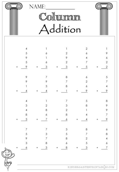 Image result for 5 Digit Column Addition