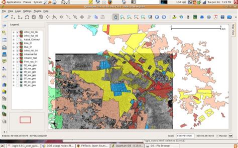 Land-Use Map Digitization QGIS に対する画像結果