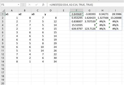 Formula for Multiple Regression for Excel に対する画像結果