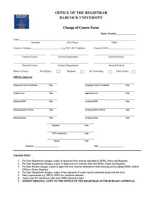 Image result for IGNOU Change of Course Form