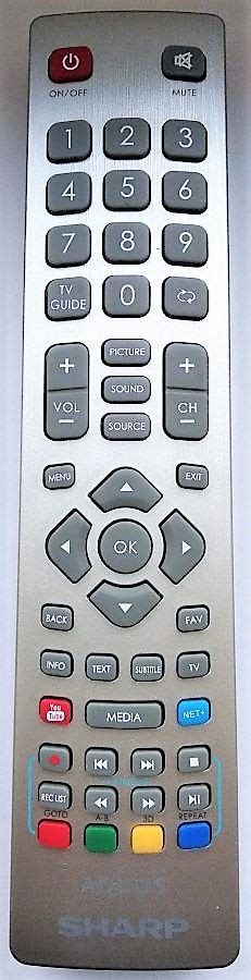 Afbeeldingsresultaten voor Sharp 10P Remote Control