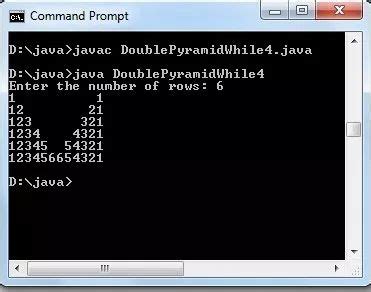 Image result for How to Do Pyramid in Java Continoue