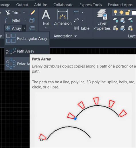 Image result for AutoCAD Array Drawing