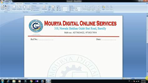 Image result for LetterHead On Word