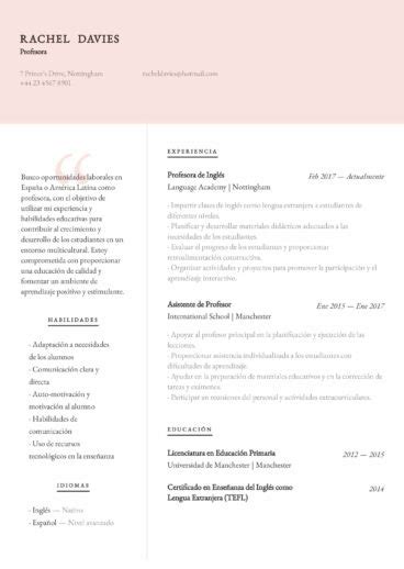 Image result for Download CV Template Spain