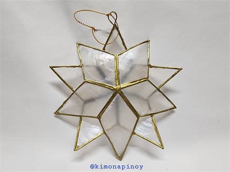Toradh íomhá ar Capiz Shell Christmas Tree Ornament