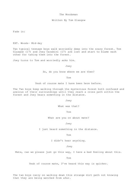 Toradh íomhá ar Final Draft Script Pages
