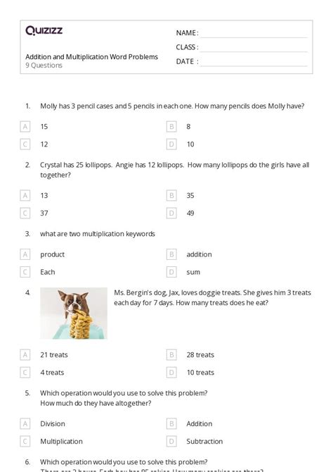 Image result for Double-Digit Multiplication Word Problems Kids Worksheets