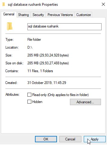 Attach Database Error に対する画像結果