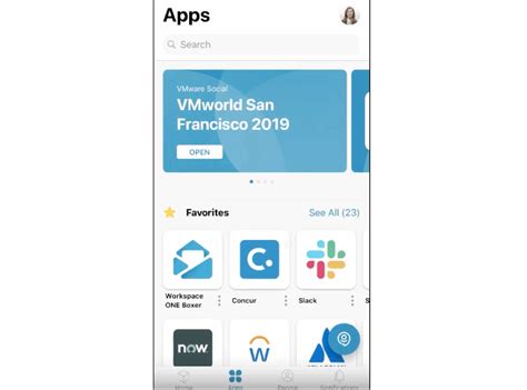 Toradh íomhá ar Workspace One Intelligent Hub