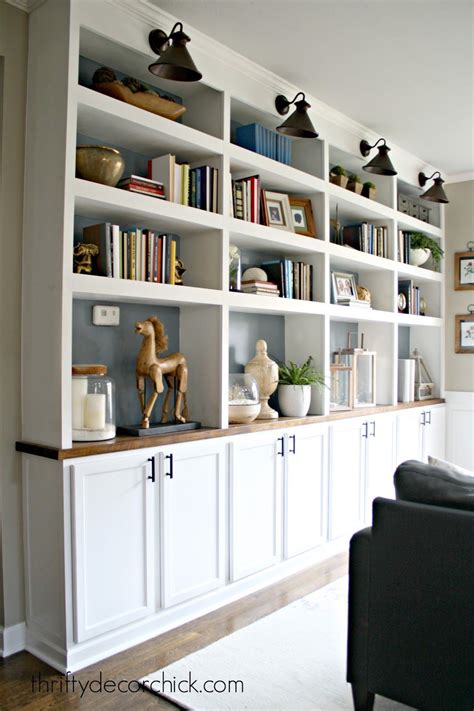 Image result for Decorating Built in Shelves