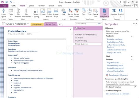 Image result for Sample OneNote Screen Shot