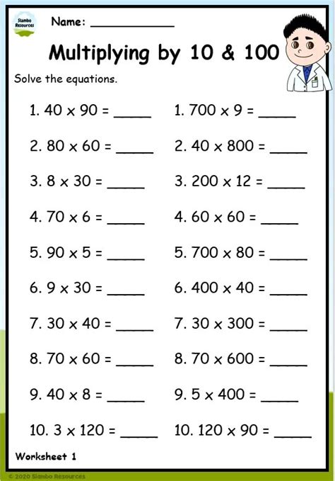 Afbeeldingsresultaten voor Free Printable Math Worksheets for 5th Grade Multiplication